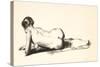 Nude Study, Woman Lying Prone, 1923-24-George Wesley Bellows-Stretched Canvas