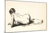 Nude Study, Woman Lying Prone, 1923-24-George Wesley Bellows-Mounted Giclee Print