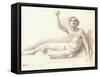 Nude Study-Edgar Degas-Framed Stretched Canvas