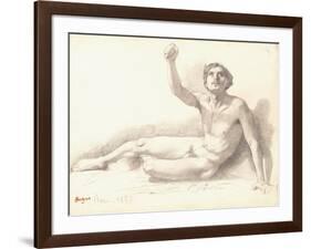 Nude Study-Edgar Degas-Framed Giclee Print