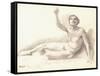 Nude Study-Edgar Degas-Framed Stretched Canvas