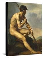 Nude Warrior with a Spear, C.1816-Théodore Géricault-Stretched Canvas