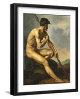 Nude Warrior with a Spear, C.1816-Théodore Géricault-Framed Giclee Print