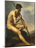 Nude Warrior with a Spear, C.1816-Théodore Géricault-Mounted Giclee Print