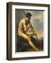 Nude Warrior with a Spear, C.1816-Théodore Géricault-Framed Giclee Print