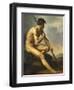 Nude Warrior with a Spear, C.1816-Théodore Géricault-Framed Giclee Print