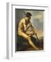 Nude Warrior with a Spear, C.1816-Théodore Géricault-Framed Giclee Print