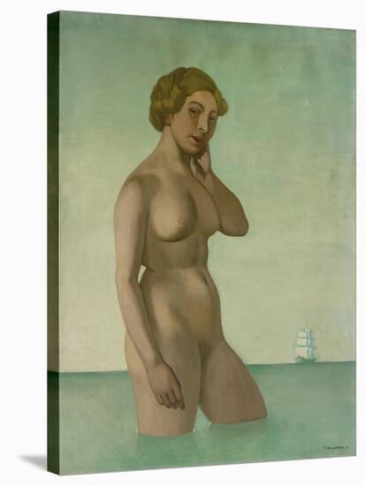 Nude with a Frigate, 1916-Félix Vallotton-Stretched Canvas