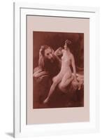 Nude with a Lion-Emile Tabary-Framed Art Print