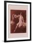 Nude with a Lion-Emile Tabary-Framed Art Print