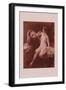 Nude with a Lion-Emile Tabary-Framed Art Print