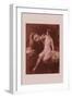 Nude with a Lion-Emile Tabary-Framed Art Print