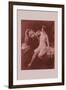 Nude with a Lion-Emile Tabary-Framed Art Print