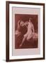 Nude with a Lion-Emile Tabary-Framed Art Print