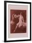 Nude with a Lion-Emile Tabary-Framed Art Print