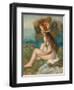 Nude with a Straw Hat Beside the Sea, 1892-Pierre-Auguste Renoir-Framed Giclee Print