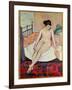 Nude with a Striped Blanket, 1922-Suzanne Valadon-Framed Giclee Print