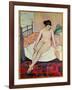 Nude with a Striped Blanket, 1922-Suzanne Valadon-Framed Giclee Print