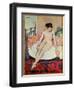 Nude with a Striped Blanket, 1922-Suzanne Valadon-Framed Giclee Print