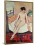 Nude with a Striped Blanket, 1922-Suzanne Valadon-Mounted Giclee Print