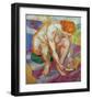 Nude with cat 1910-Franz Marc-Framed Giclee Print