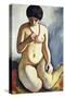 Nude with Coral Necklace, 1910-Auguste Macke-Stretched Canvas