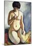 Nude with Coral Necklace-Auguste Macke-Mounted Giclee Print