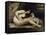 Nude with Dog, c.1861-Gustave Courbet-Framed Stretched Canvas