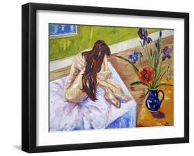 Nude with Flowers-Sir Roy Calne-Framed Giclee Print