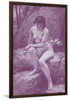 Nude with Flowers-A. Penot-Framed Art Print