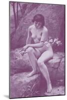 Nude with Flowers-A. Penot-Mounted Art Print