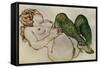 Nude with Green Stockings, 1918-Egon Schiele-Framed Stretched Canvas