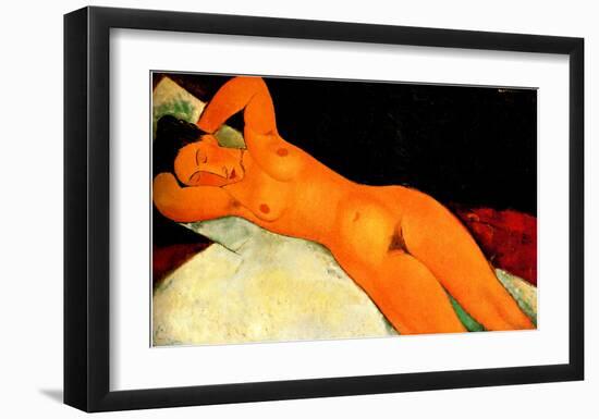 Nude with Necklace-Amedeo Modigliani-Framed Giclee Print