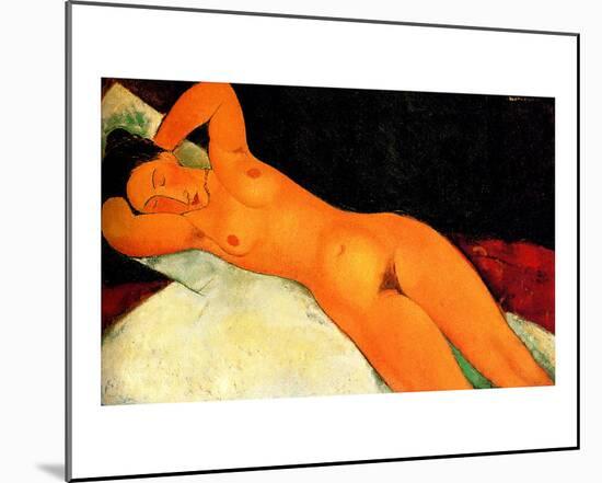 Nude with Necklace-Amedeo Modigliani-Mounted Giclee Print