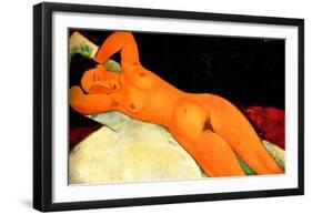 Nude with Necklace-Amedeo Modigliani-Framed Giclee Print