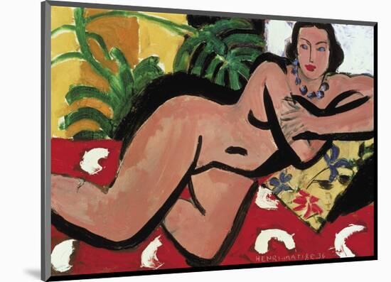 Nude With Palms, 1936-Henri Matisse-Mounted Art Print