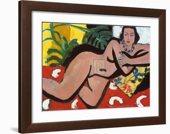 Nude with Palms, c.1936-Henri Matisse-Framed Art Print