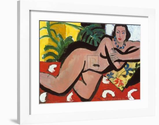 Nude with Palms, c.1936-Henri Matisse-Framed Art Print