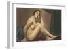 Nude with Pearls-null-Framed Art Print