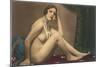 Nude with Pearls-null-Mounted Art Print