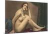 Nude with Pearls-null-Mounted Premium Giclee Print