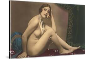 Nude with Pearls-null-Stretched Canvas