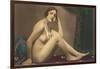 Nude with Pearls-null-Framed Art Print