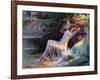 Nude with Roses; Nu Aux Roses, (Oil on Canvas)-Delphin Enjolras-Framed Giclee Print