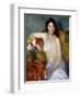 Nude with Tulips-William James Glackens-Framed Giclee Print