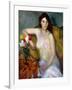 Nude with Tulips-William James Glackens-Framed Giclee Print