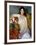 Nude with Tulips-William James Glackens-Framed Giclee Print