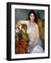 Nude with Tulips-William James Glackens-Framed Giclee Print