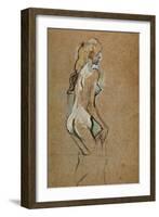 Nude Woman, 1893-Henri de Toulouse-Lautrec-Framed Giclee Print