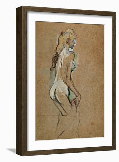 Nude Woman, 1893-Henri de Toulouse-Lautrec-Framed Giclee Print